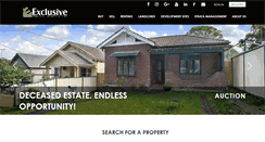 Desktop Screenshot of exclusivere.com.au